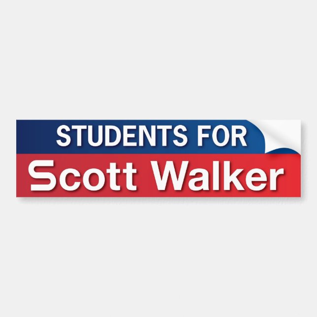 Studenten für Scott-Wanderer Autoaufkleber (Vorne)