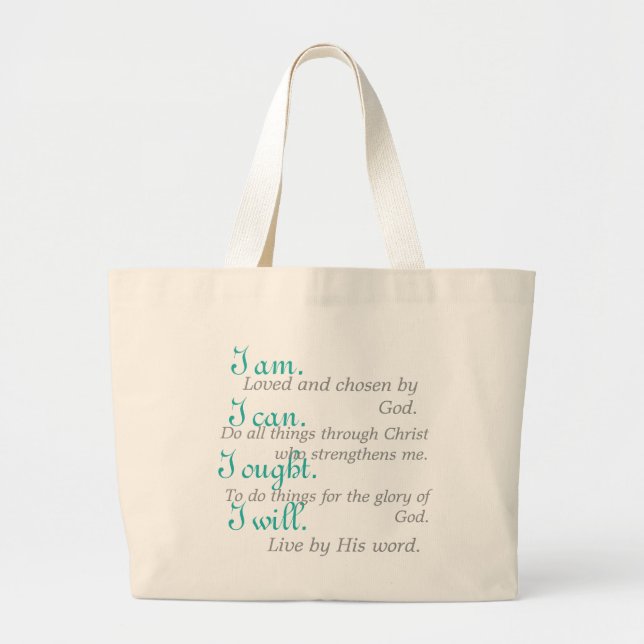Studenten-Motto-große Taschen-Tasche Jumbo Stoffbeutel (Vorne)