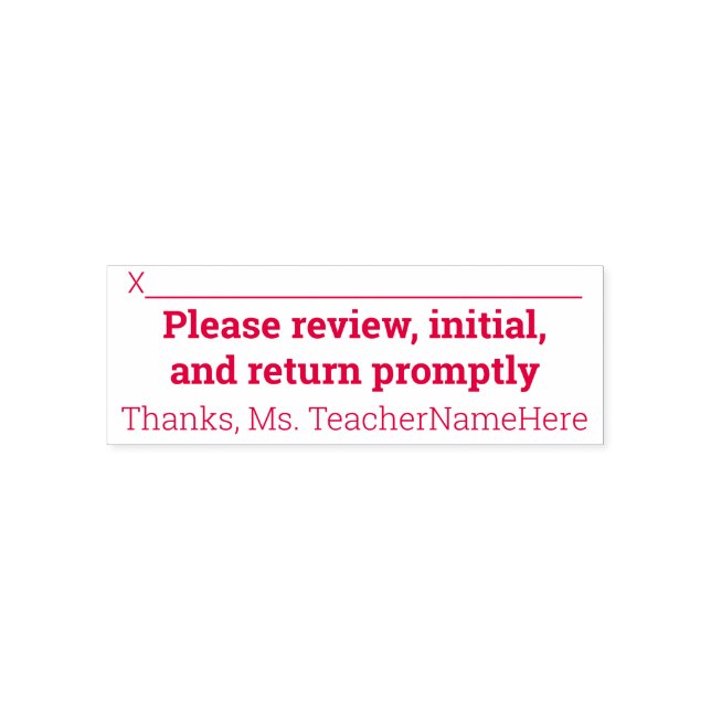 Studentenarbeit und Individuelle Name Rubber-Brief Permastempel (Design)