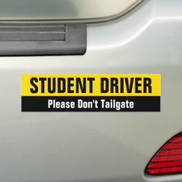 Studentenfahrer - Bitte keine Heckklappe anlegen Autoaufkleber