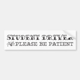 Studentenfahrer Tattoo Style Autoaufkleber