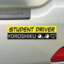 Studentenfahrer Yoroshiku Custom Autoaufkleber