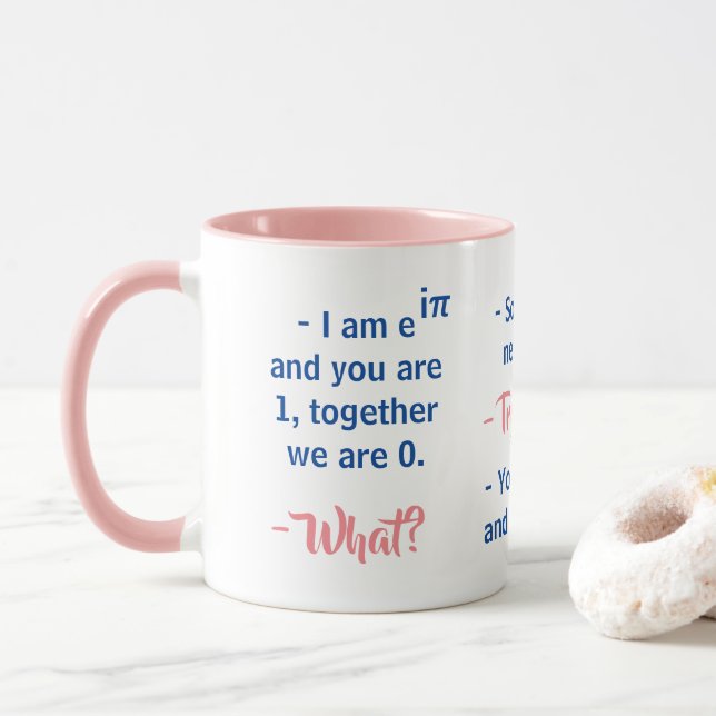 Studentenflirten in Mathematik - Funny Mug Tasse (Mit Donut)
