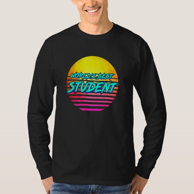 Studentenidee Welten Beste Studentin T-Shirt (Vorderseite)