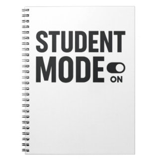 Studentenmodus aktiviert – Lernmotivation Notizblock