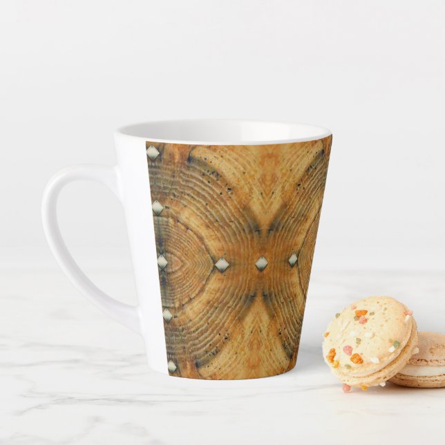 Studentenmuster in goldenen Braun Milchtasse (Beispiel)