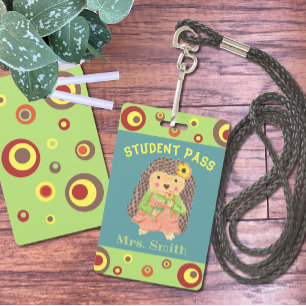 Studentenpass für Girl-Igel Ausweis