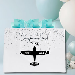 Studentenpilot First Solo Aviation Custom Große Geschenktüte