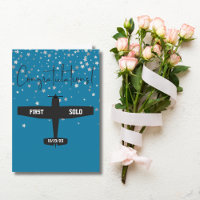 Studentenpilot First Solo Flugzeug Herzlichen Glüc