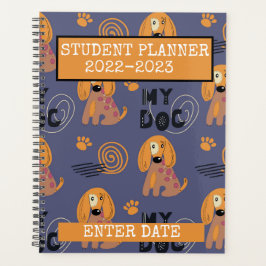Studentenplaner mit bunten Cartoons Planer