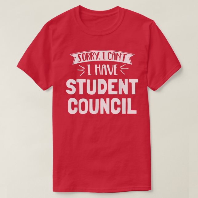 Studentenrat für Mädchen, Frauen, Jungen und Männe T-Shirt (Design vorne)