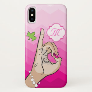 Studentinnenverbindung Leben rosa und grün Case-Mate iPhone Hülle