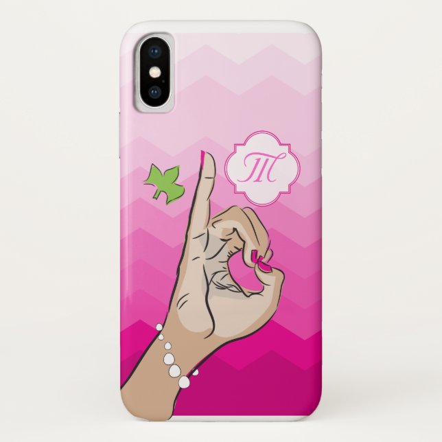 Studentinnenverbindung Leben rosa und grün Case-Mate iPhone Hülle (Rückseite)