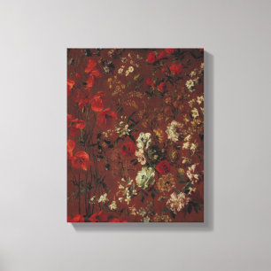 Studie der Blumen, 1720 Leinwanddruck