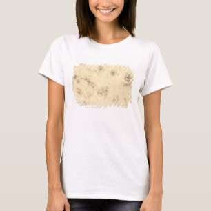 Studie der Blumen der Gras ähnlichen Pflanzen T-Shirt