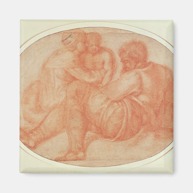 Studie der Heiligen Familie Magnet (Vorne)