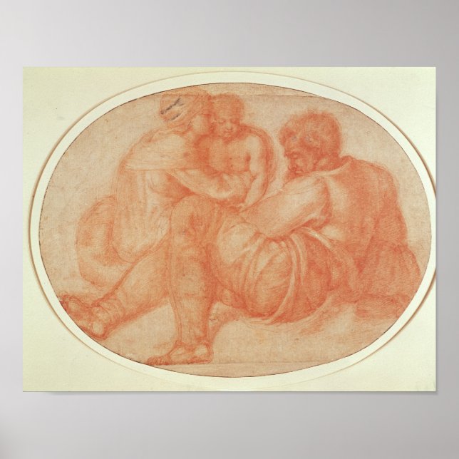 Studie der Heiligen Familie Poster (Vorne)