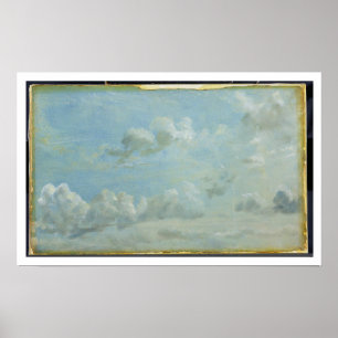 Studie der Kumulus-Wolken, 1822 (Öl auf Papier Poster