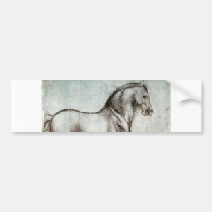 Studie der Pferde - Leonardo da Vinci Autoaufkleber