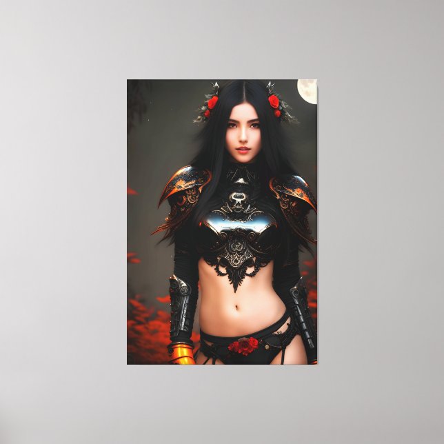 Studie der Wilden Rose 2083 Leinwanddruck (Vorderseite)