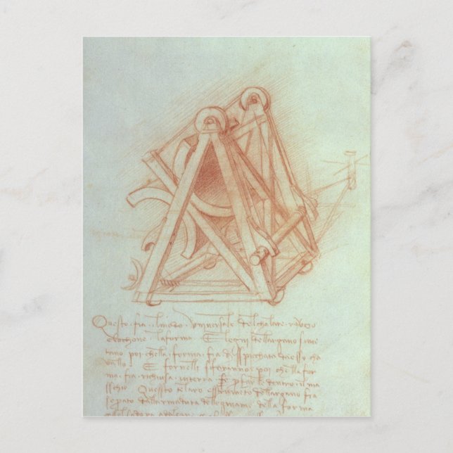 Studie des Holzrahmens mit Gießen Postkarte (Vorderseite)
