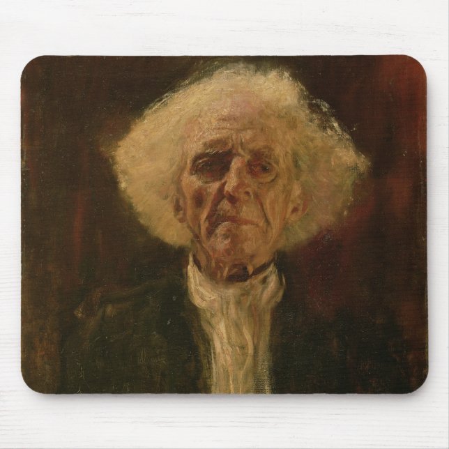 Studie des Kopfes eines blinden Mannes (Öl auf Mousepad (Vorne)