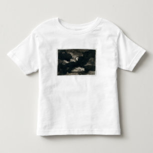 Studie eines bewölkten Moonlit Himmels (schwarze Kleinkind T-shirt