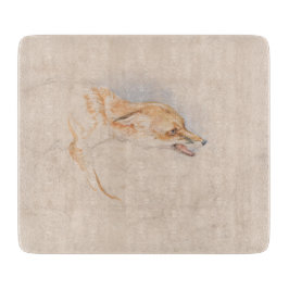 Studie eines Crouching Fox (von John Frederick Lew Schneidebrett