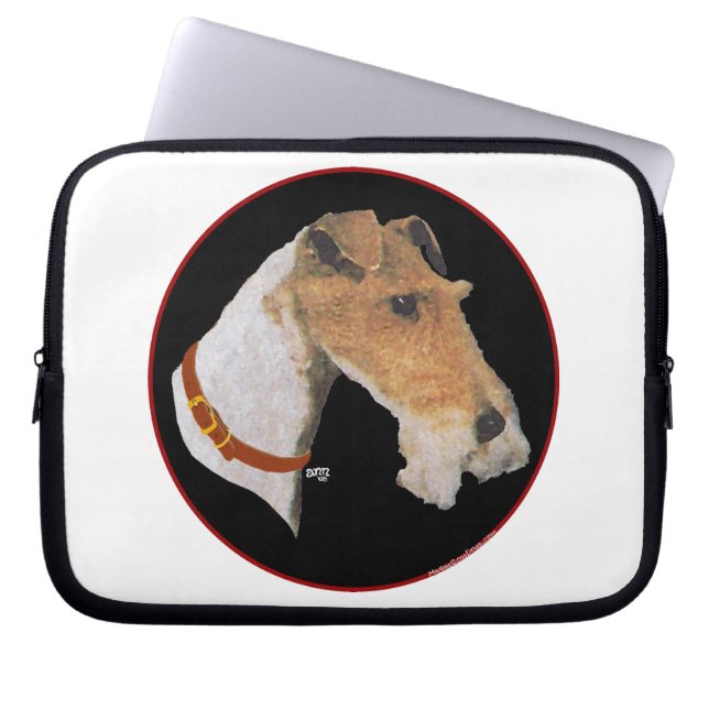 Studie eines Draadfoxterriers Laptopschutzhülle (Vorderseite)