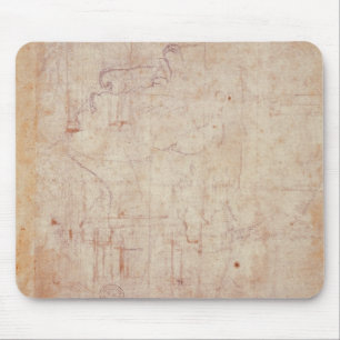 Studie eines Kopfes, 1525-26 Mousepad