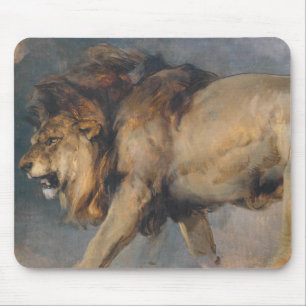 Studie eines Löwen (von Edwin Henry Landseer) Mousepad