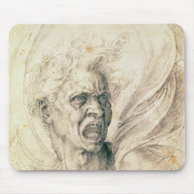 Studie eines Mannschreiens Mousepad (Vorne)