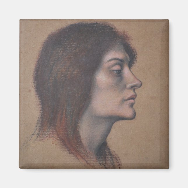 Studie eines weiblichen Leiters (von Evelyn De Mor Magnet (Vorne)