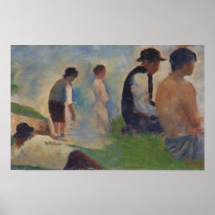 Studie für Bathers in Asnières Poster