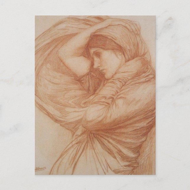 Studie für Boreas Postkarte (Vorderseite)