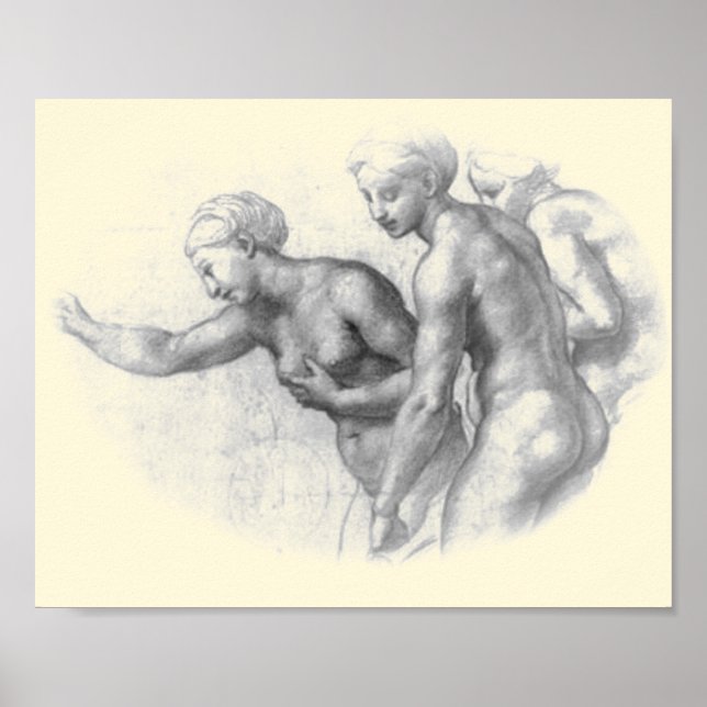 Studie für das 3 Graces - Raphael Poster (Vorne)