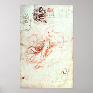 Studie für die Alba Madonna, c.1508-09 Poster