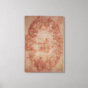 Studie für die Decke des Casa de Pilatos Leinwanddruck
