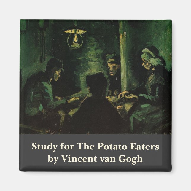 Studie für die Kartoffelfresser von Vincent van Go Magnet (Vorne)