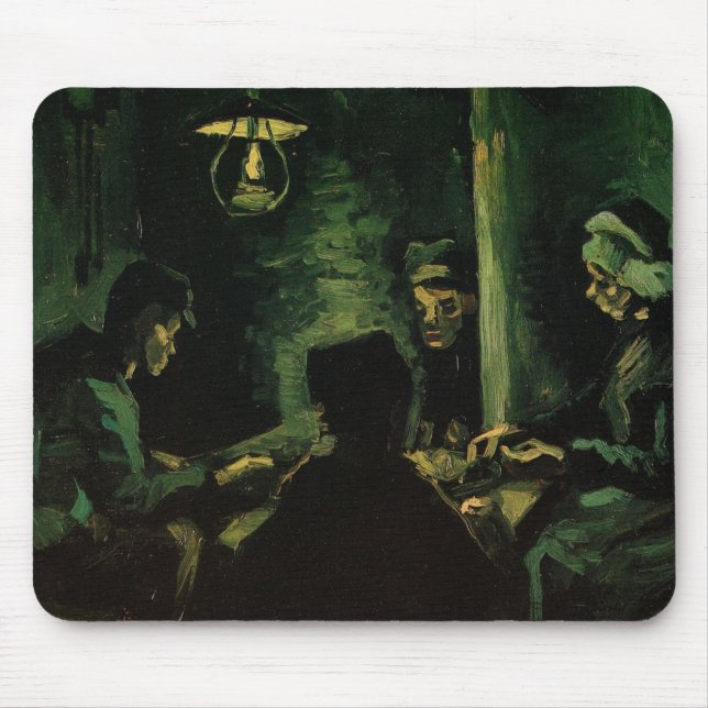 Studie für die Kartoffelfresser von Vincent van Go Mousepad (Vorne)