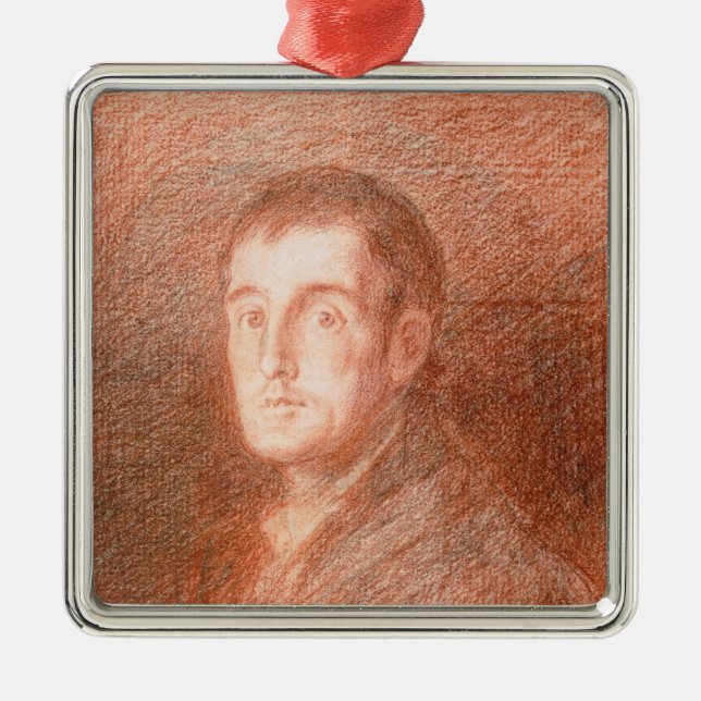 Studie für ein Reiterporträt Silbernes Ornament (Vorne)