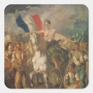 Studie für "Freiheit", 1830 Quadratischer Aufkleber