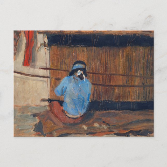 Studie für Hopi Weaver von Maynard Dixon Postkarte (Vorderseite)