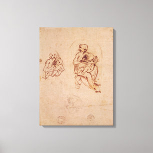 Studie für Jungfrau und Kind, c.1478-1480 Leinwanddruck