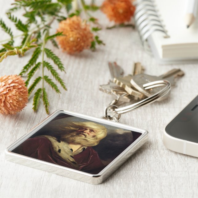 Studie für King Lear - Joshua Reynolds Schlüsselanhänger (Seite)