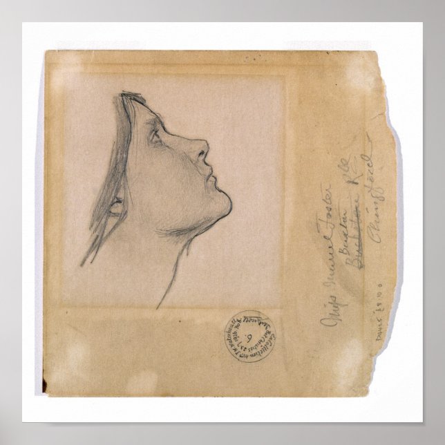 Studie für "Lamia", c.1904-05 (Bleistift auf Papie Poster (Vorne)