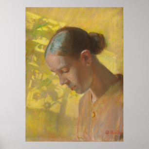 Studie für Seamstress Head 1890er Poster