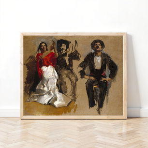 Studie für sitzende Figuren, Sargent Poster
