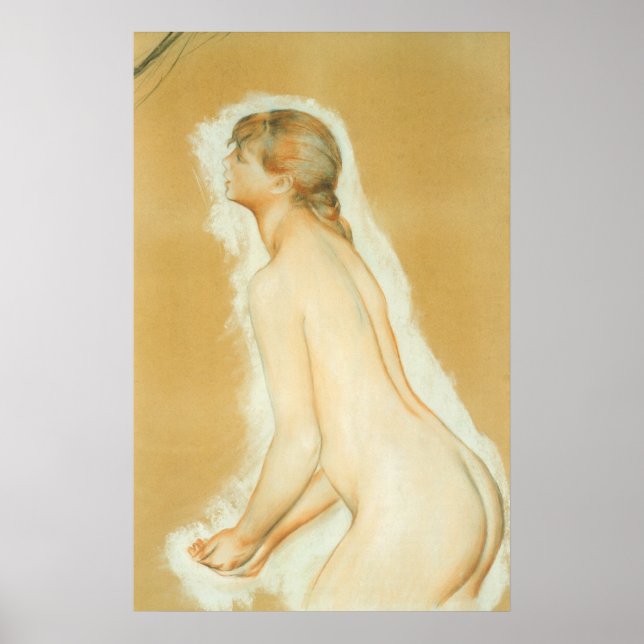 Studie für "The Large Bathers" von Pierre Renoir Poster (Vorne)