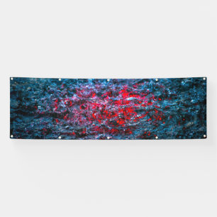 Studie in Aquarell - Rot Banner